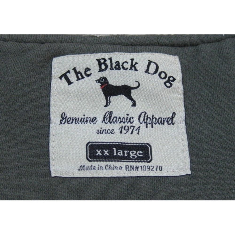The Black Dog Heavyweight Zip Hoodie Sweatshirt (2XL) Plush Martha's Vineyard - Picture 8 of 13